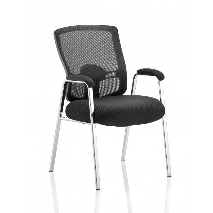 Portland Straight Leg Mesh Back Visitor Chair